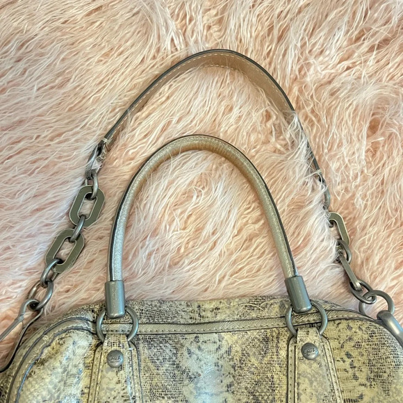 RARE Coach Kristin Python Metallic Hobo Shoulder Bag - Picture 9 of 10